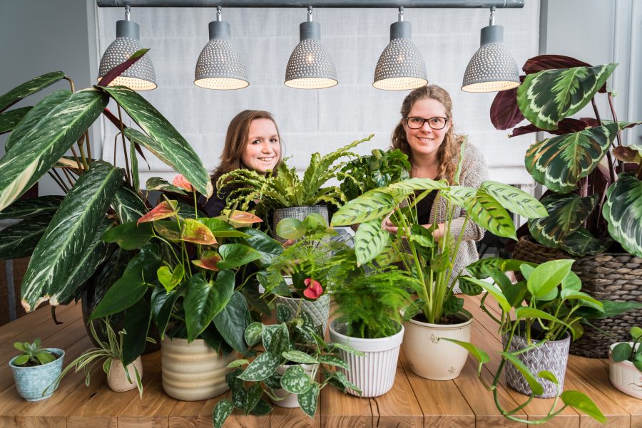 Thalina en Nanouschka beheren groeiende groene ruilgemeenschap