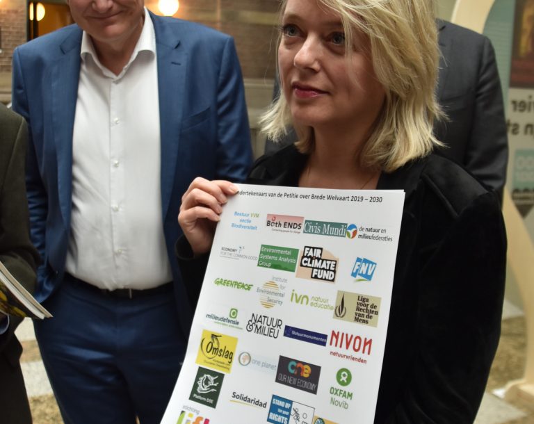 Oproep aan Tweede Kamer: verklein onze voetafdruk
